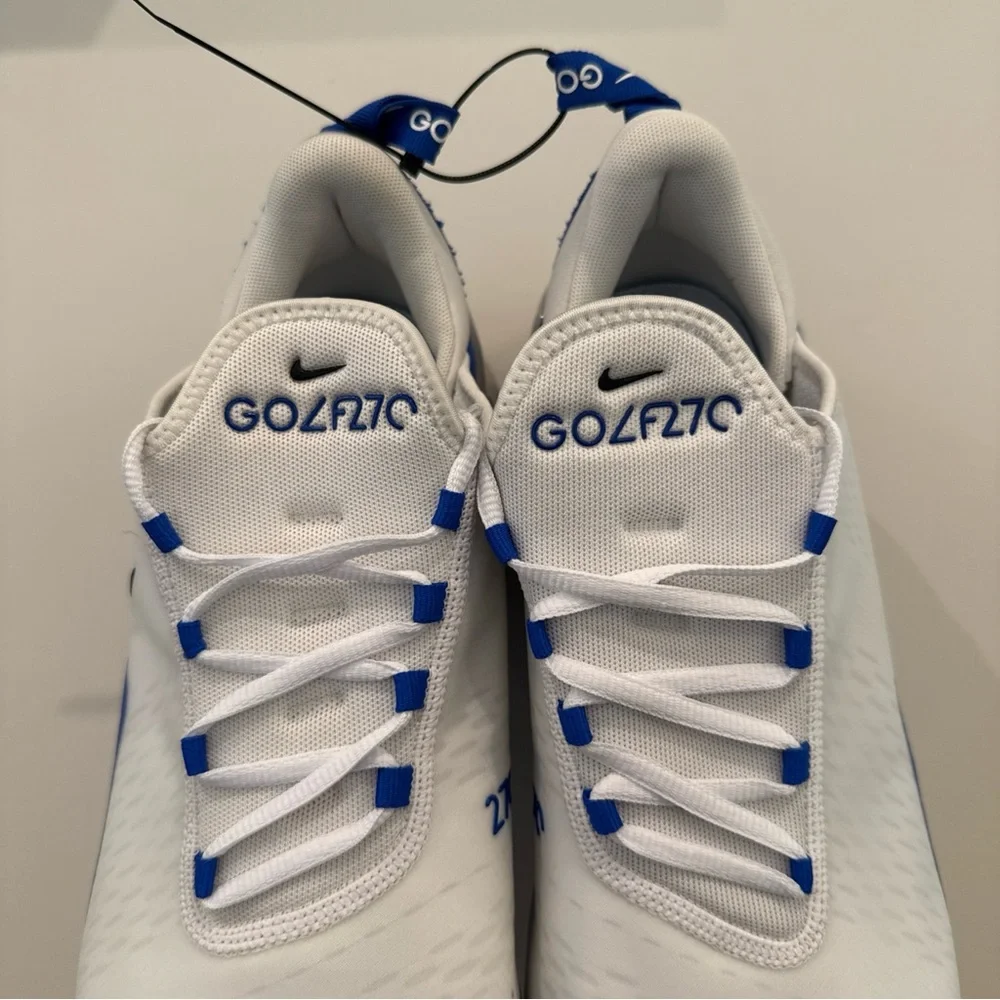 Men’s Size 9 Nike Air Max 270 G Golf Shoes White Blue CK6483-106 - READ